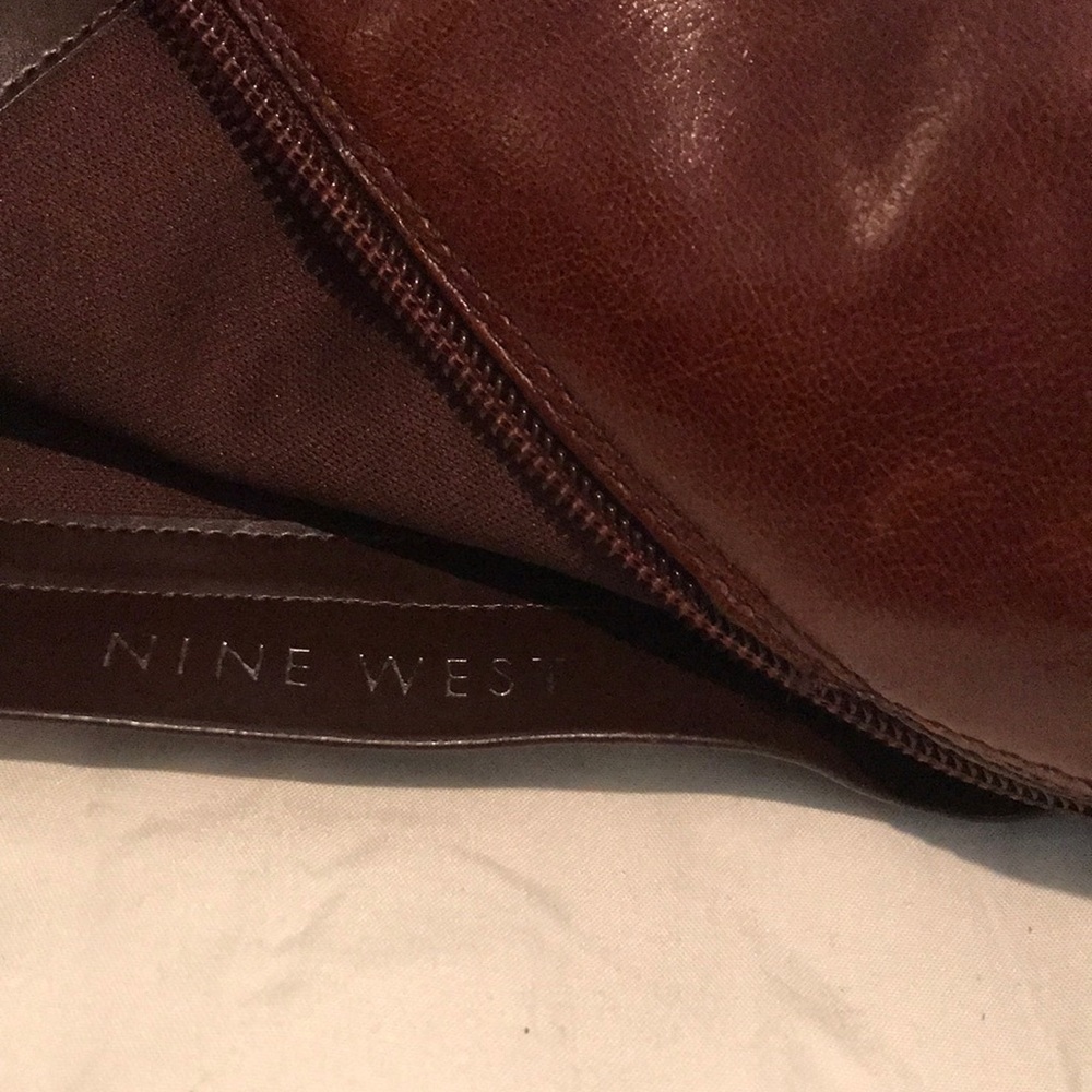 Nine West Cognac  Leather Calf Boots - Picture 6 of 6